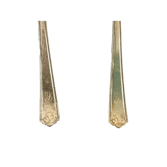 4 Vintage Wm Rogers 12 Soup Sliver Plate Spoons - Picture 5 of 9